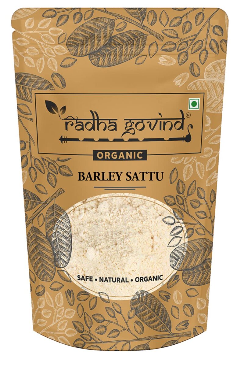 Radha Govind Organic Jau Sattu Flour | Fiber-Rich Sattu, 1000 Gram