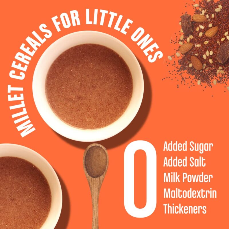 Early Foods Sprouted Ragi Almond Date Porridge Mix, 200 g - Image 4