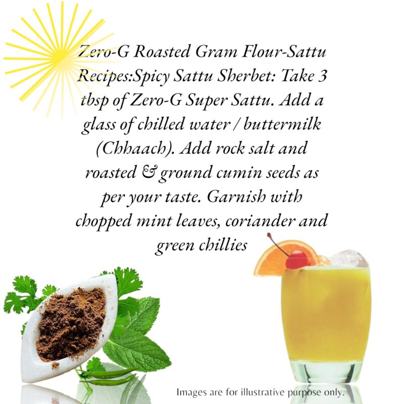 Zero-G Gluten-free Sattu (500g Pack) - High-Protein Hi-fibre Meal | Traditional Indian Wholesome Food/Drink | Gluten-Free Goodness | Promotes Digestive Health | Supports Healthy Gut - Image 6