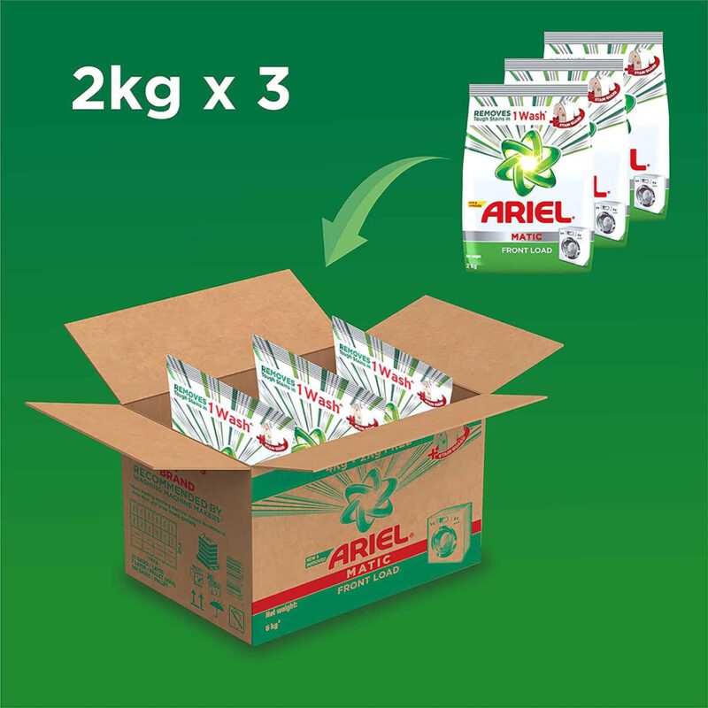 Ariel Matic Front Load Detergent Washing Powder β 4 Kg+2 KG free - Image 9