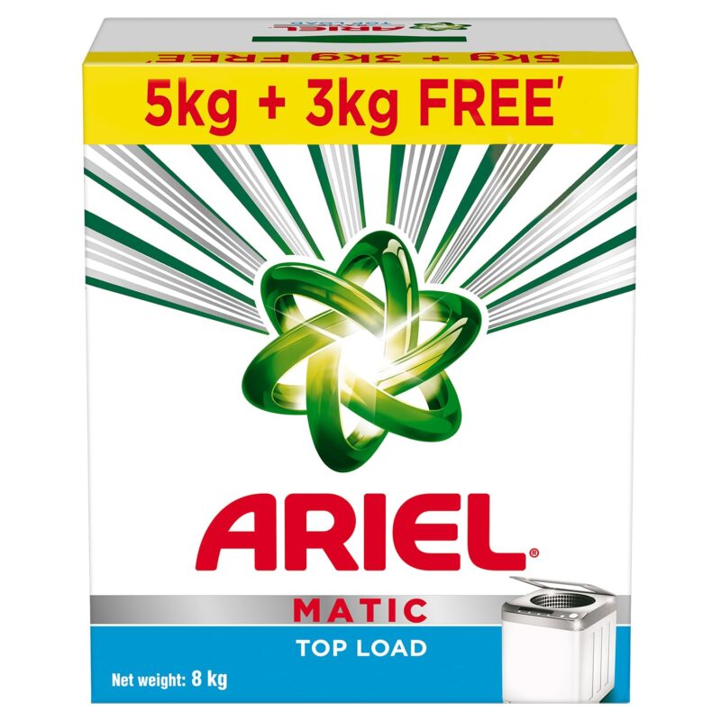 Ariel Matic Top Load Detergent Washing Powder - 5kg plus 3kg