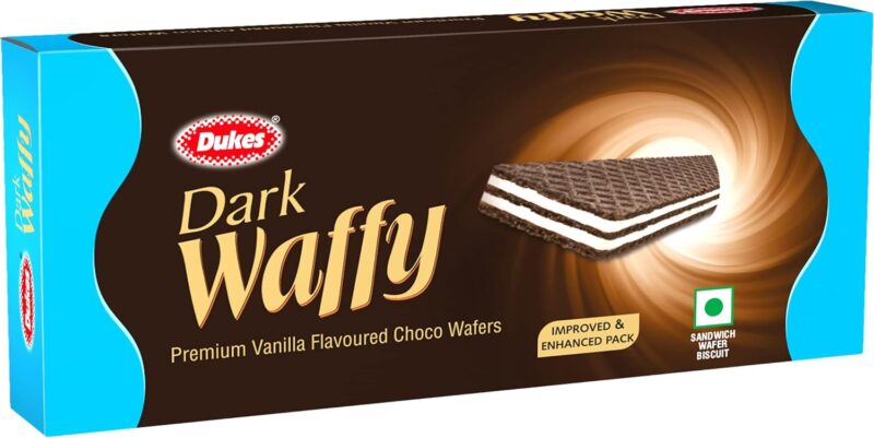 Dukes Dark Waffy - Premium Vanilla Flavoured Choco Wafers (150 g)