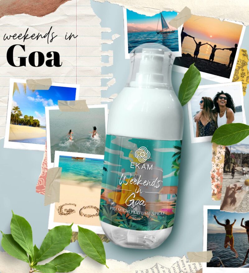 EKAM Weekends In Goa Perfume Spray For Her, 60 ML, Long Lasting Luxury Fragrances For All Occasions, Gift For Her, Skin Friendly, Everyday Fragrances - Image 4