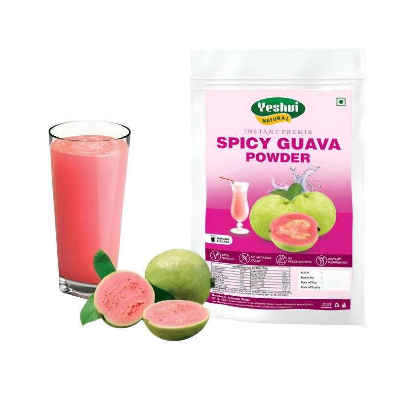 Yeshvi NATURAL Spicy Guava Powder, Instant Drink Mix Guava Powder for Juice, Cake, Jamphal for Fruit Powder make juice, 100gm - Image 7