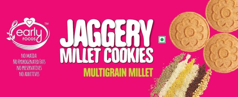 Early Foods Assorted - Dry Fruit & Multigrain Millet Jaggery Cookies, 2 X 150 g - Image 3