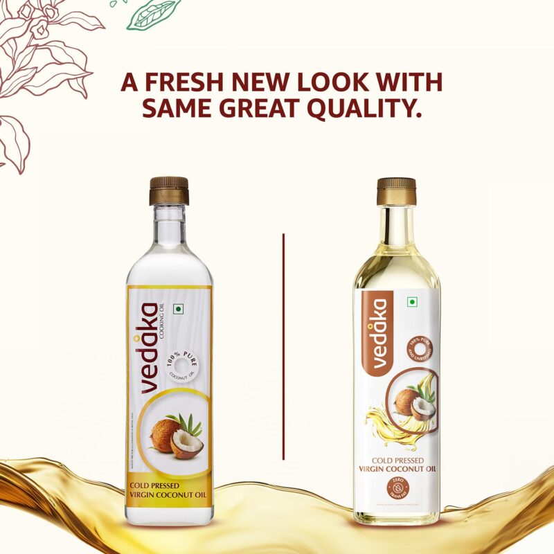 Amazon Brand - Vedaka Cold Pressed Virgin Coconut Oil 1 L Bottle | 100% Pure | Effective with Good Smell - Image 8