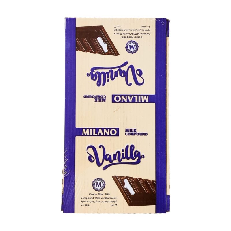 24x Milano Vanilla Chocolate Bar 24pcs Box - 576g (Vanilla) - Image 5