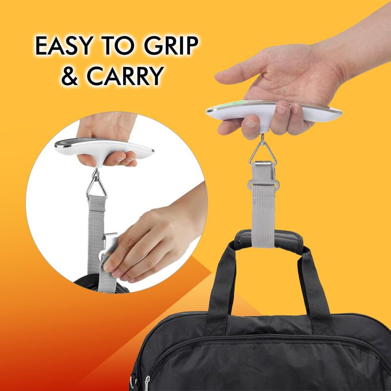 Billebon Weighing Scale for Luggage with LCD Display. 50kg Weighting Scale Limit Weighing Machine Suitable for Flights and Travel Bags - Image 4