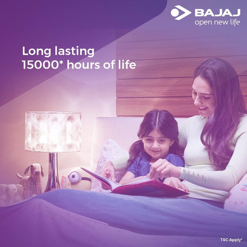 Bajaj LEDZ 8.5W Rechargeable Emergency Inverter LED Bulb, Cool Day Light, White, Upto 4 Hours Battery, b22d - Image 6