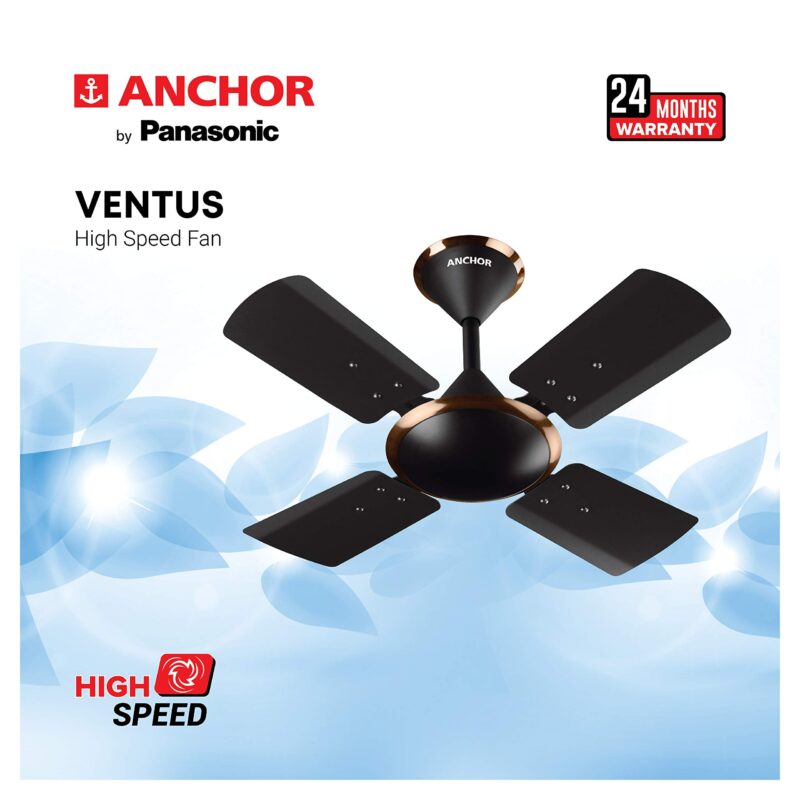 anchor by panasonic Ventus 600mm Ceiling Fan (Honey Gold Briken) - Image 4