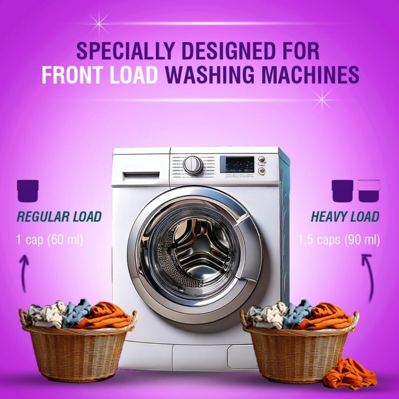 Beco Matic-Front Load Natural Laundry Liquid Detergent| 2 Litre Super Value Refill | Natural Formula for Tough Stain Removal & Fabric Care | No Harsh Chemicals | 100% Ecofriendly - Image 6