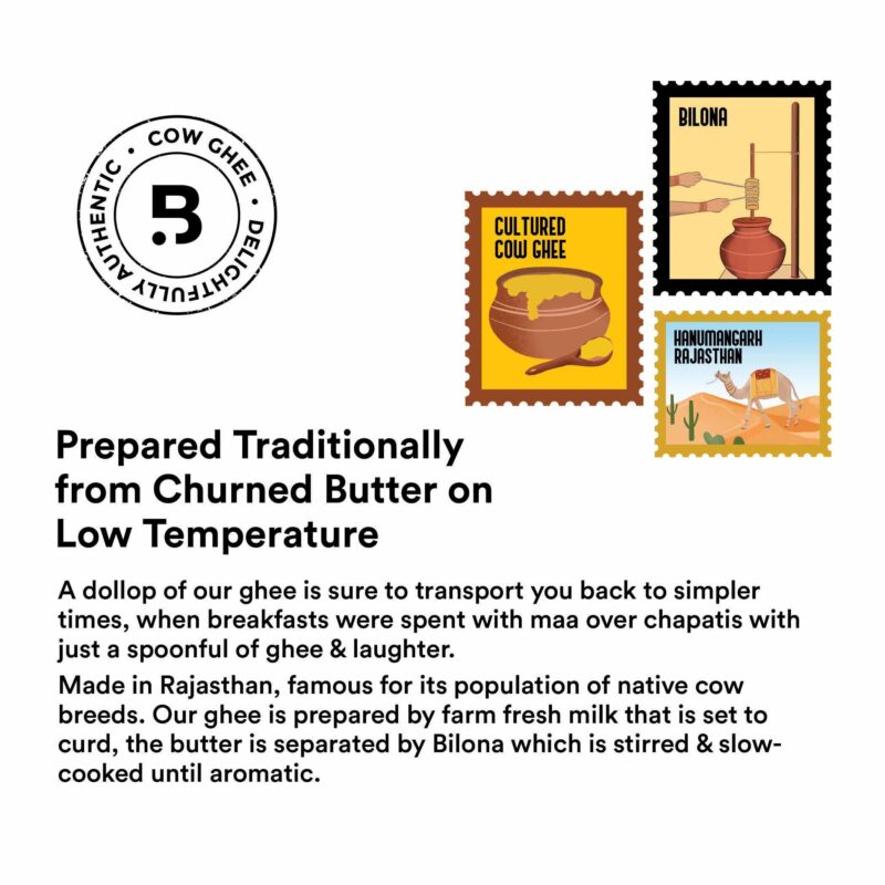 Barosi Premium Cultured Desi Cow Ghee 500 ml | Vedic Bilona Method | Churned from Curd | Pure & Natural | Farm Made in Small Batches | Glass Jar Packing - Image 4