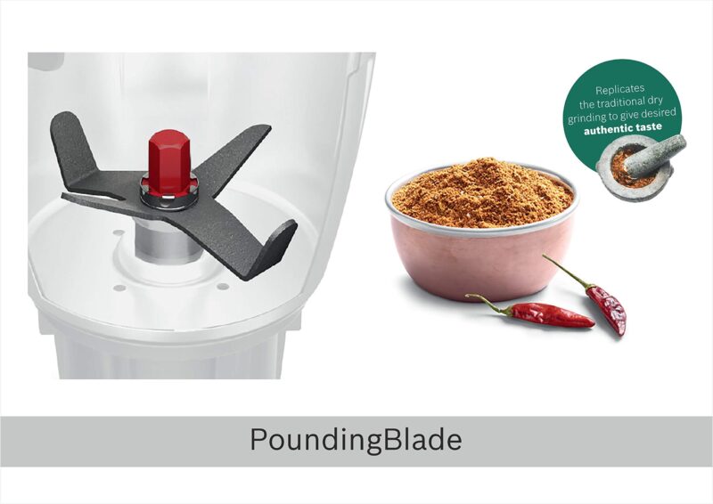 Bosch Bold 750Watt Mixer Grinder, Black - Image 8