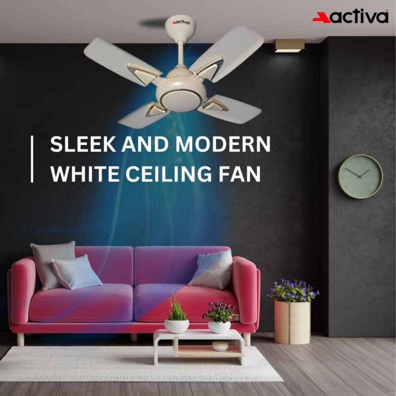 ACTIVA 600MM HIGH Speed 850 RPM Galaxy-1 4 Blades Deco Ceiling Fan (Ivory) 2 Year Warranty - Image 5