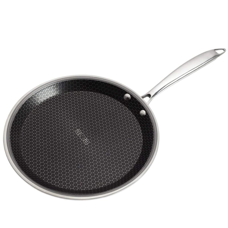 Alda Nero Tri-Ply Stainless Steel Non-Stick Crepe Pan 30 cm
