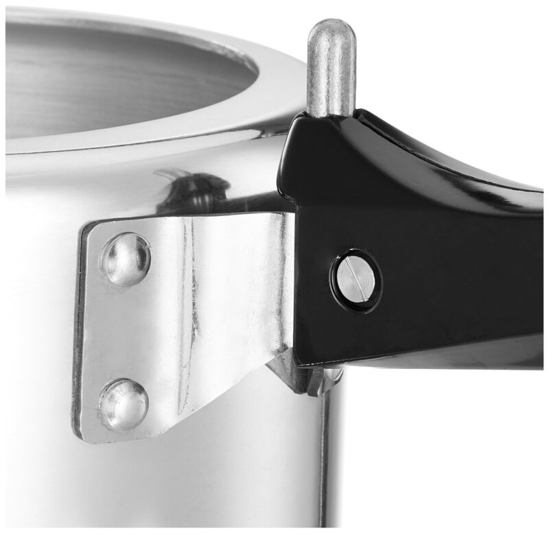 Amazon Brand - Solimo - Sleek Induction Bottom Aluminium Pressure Cooker - 3 Liter (Inner Lid), Silver - Image 4