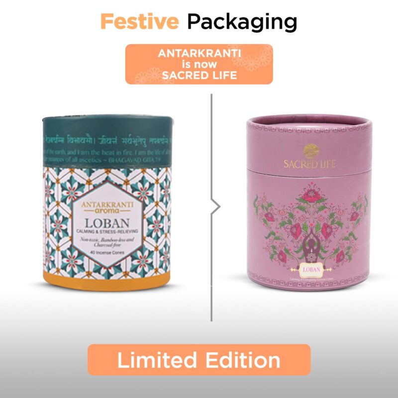 ANTARKRANTI Dry Dhoop LOBAN Cones | Pack of 2 | Contains- 80 Incense Cones | Burning Time 35 Minutes | Low Smoke Dhoop for Pooja | 100% Organic & Charcoal Free | Aromatherapy | Meditation | Yoga - Image 7