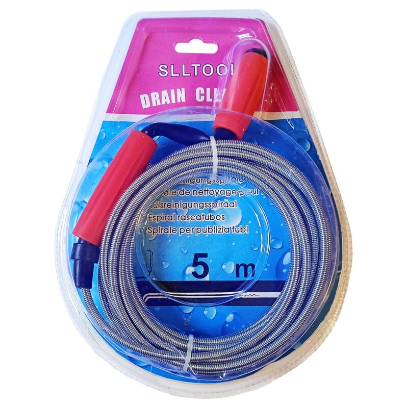B.K.Jagan and Co Metal Sink & Drain Cleaner Spring Wire Sink Cleaner Snake Unblocker Hair Drain Cleaner 5 Mtr. Length - Image 8