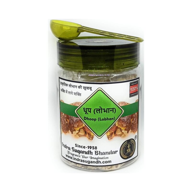 INDRA SUGANDH BHANDAR Pure & Natural Loban Dhoop Original Sambrani-Benzoin Herbal Dhoop for Pooja, Hawan & Home Fragrance (250gm) Pack
