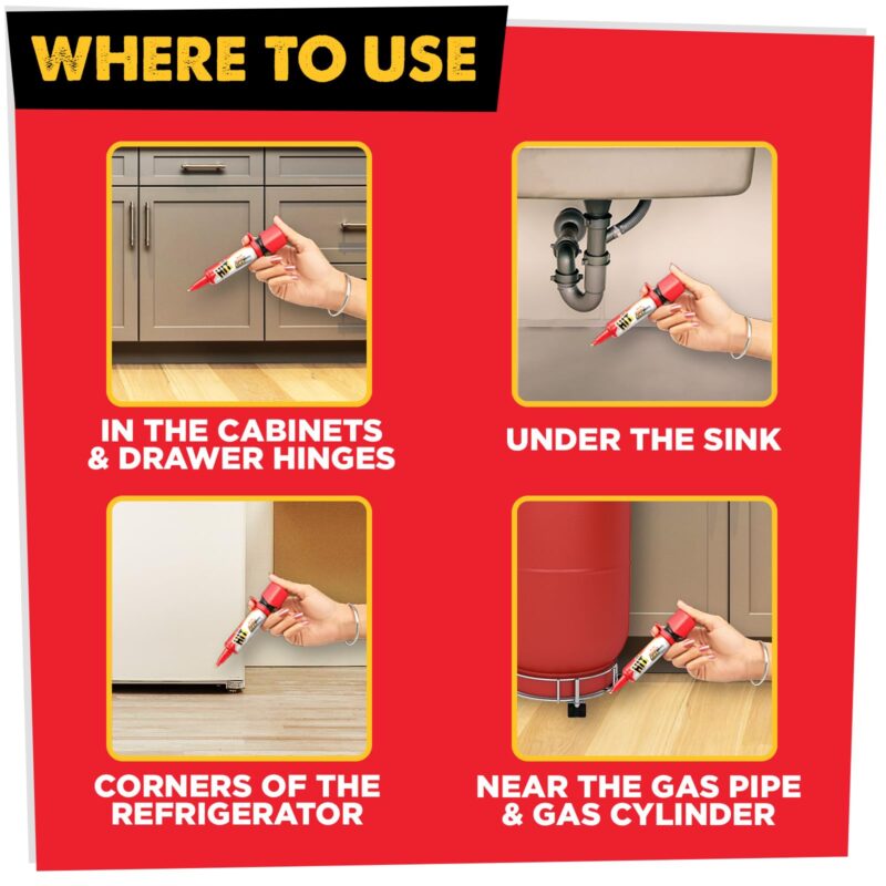 5x HIT Anti Roach Gel - Cockroach Killer (20g each) - Pack of 5 - Image 2