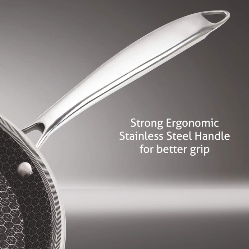 Alda Nero Tri-Ply Stainless Steel Non-Stick Crepe Pan 30 cm - Image 4