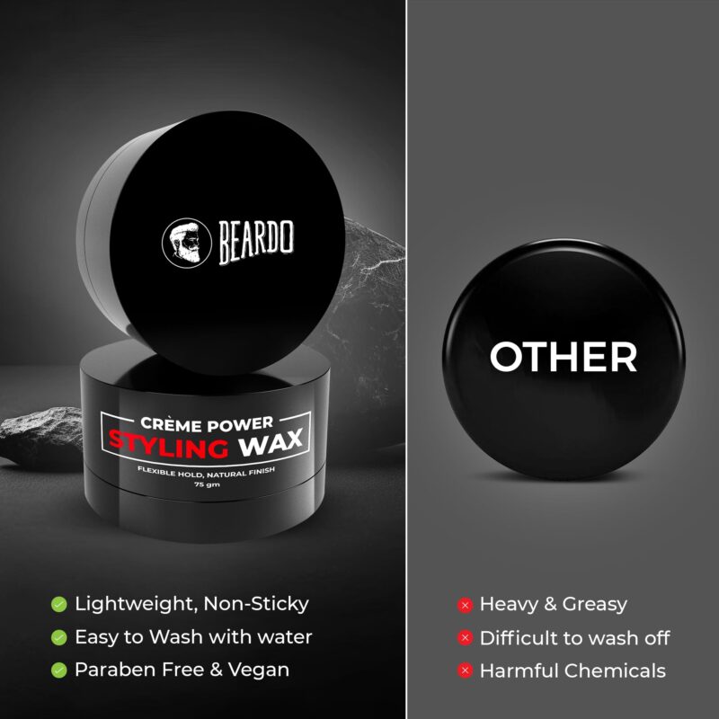 4x Beardo Creme Power Styling Wax, 75 gm each - Pack of 4 - Image 2