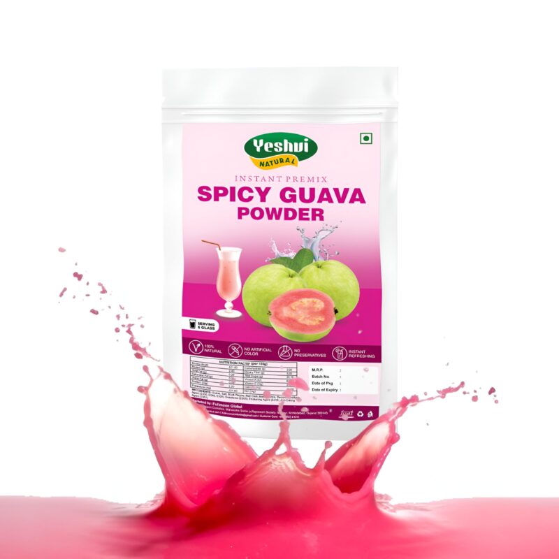 Yeshvi NATURAL Spicy Guava Powder, Instant Drink Mix Guava Powder for Juice, Cake, Jamphal for Fruit Powder make juice, 100gm - Image 5