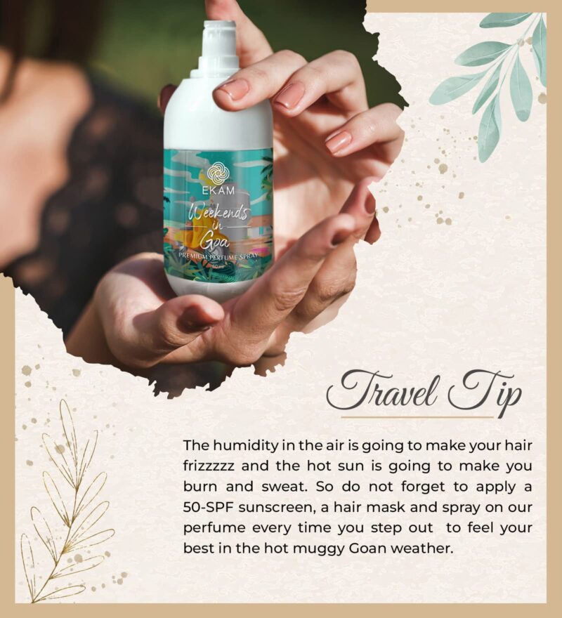 EKAM Weekends In Goa Perfume Spray For Her, 60 ML, Long Lasting Luxury Fragrances For All Occasions, Gift For Her, Skin Friendly, Everyday Fragrances - Image 2