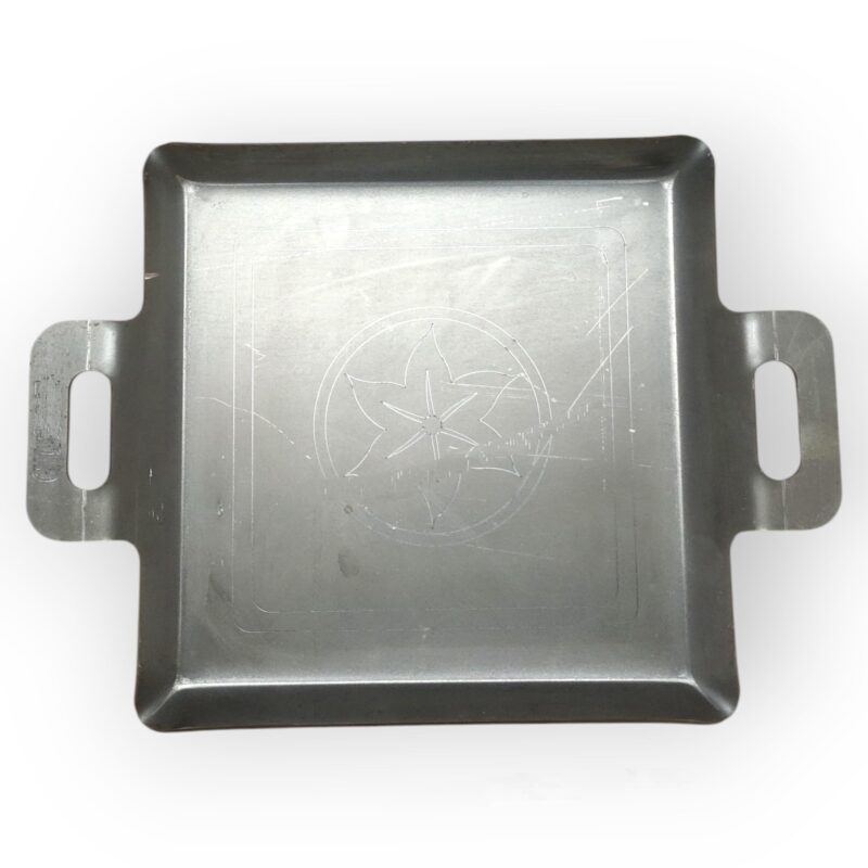 NAAYAGI - Iron Tawa, Iron PATHRI TAWA, Iron Fry pan, Multi use tawa - BUN PARATHA, dosa, roti, Fish Fry tawa, Flat with Border - 12 inch, 5 MM Thicker, Black Grey