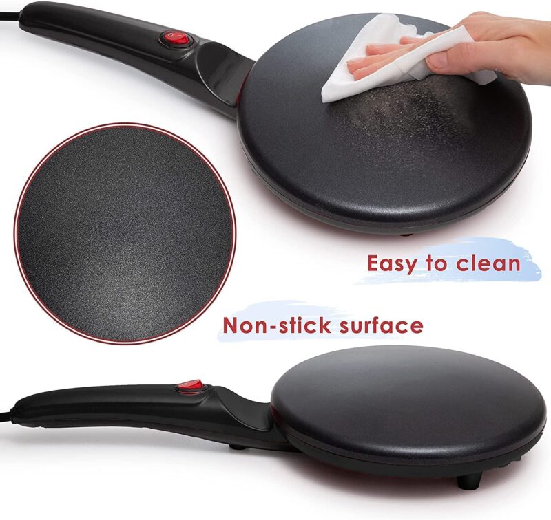 COLBEX® Electric Griddle Crepe Maker Hot Plate Cooktop Non-stick Coating Automatic Temperature Control, Dosa Maker, Dhosa, Fully automatic pancake pan (110V-220V) - Image 3