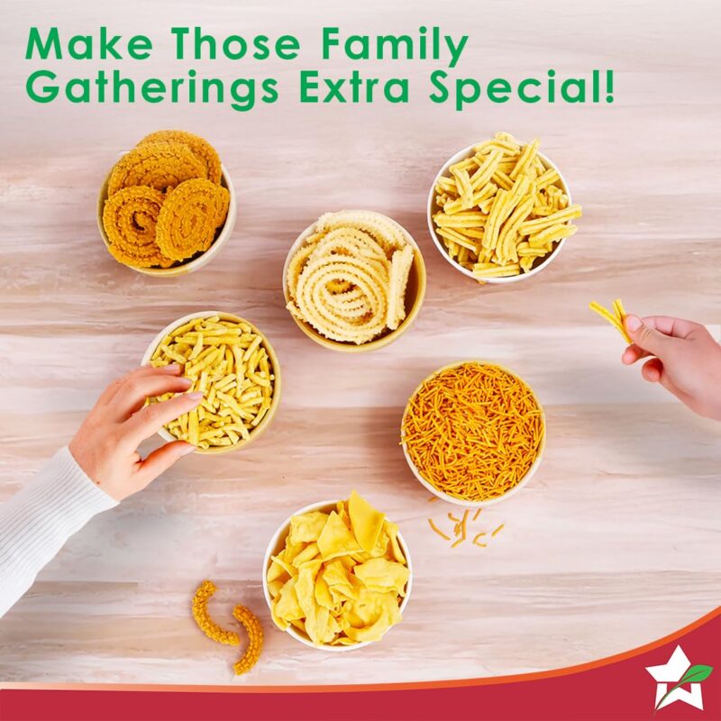 Wonderchef Snacks Maker with 12 Different jalis, Stainless Steel Plates for Making Sev, Bhujiya, Papdi, Gathiya, Murukku, Chakli, Kitchen Tool for Making Namkeen Snacks, Farsan Maker - Image 2