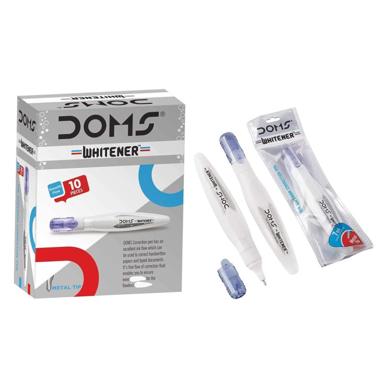 DOMS Whitener Pen 7 Ml 10 Pcs