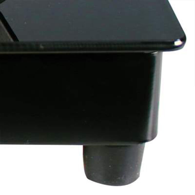 Acura 3 Burner Manual Glass Cooktop | 6mm Toughened Glass Cooktop | Stainless Steel Drip tray | Anti-Skid Legs | Large Pan support | Manual Ignition | Black steel frame | 2 Year Warranty | Black - Image 2