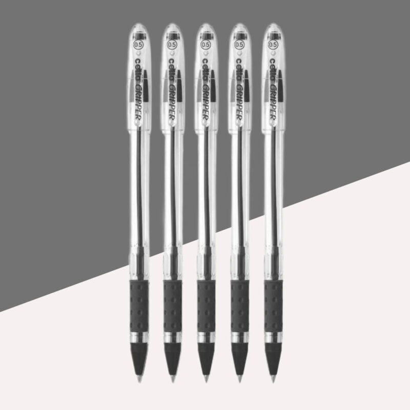Cello Gripper Ball Pen – Black ( Pack of 1 )