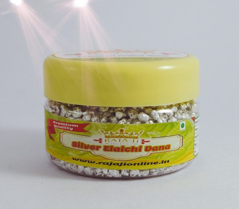 Raja Ji Online Silver Elaichi Dana Mouth Freshener (50 Gm)