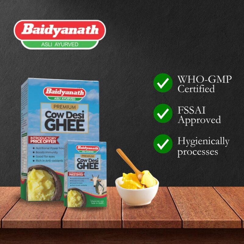 Baidyanath Cow Desi Ghee for Better Digestion and Immunity | | Naturally improves digestion and boosts immunity | 1L - Image 4
