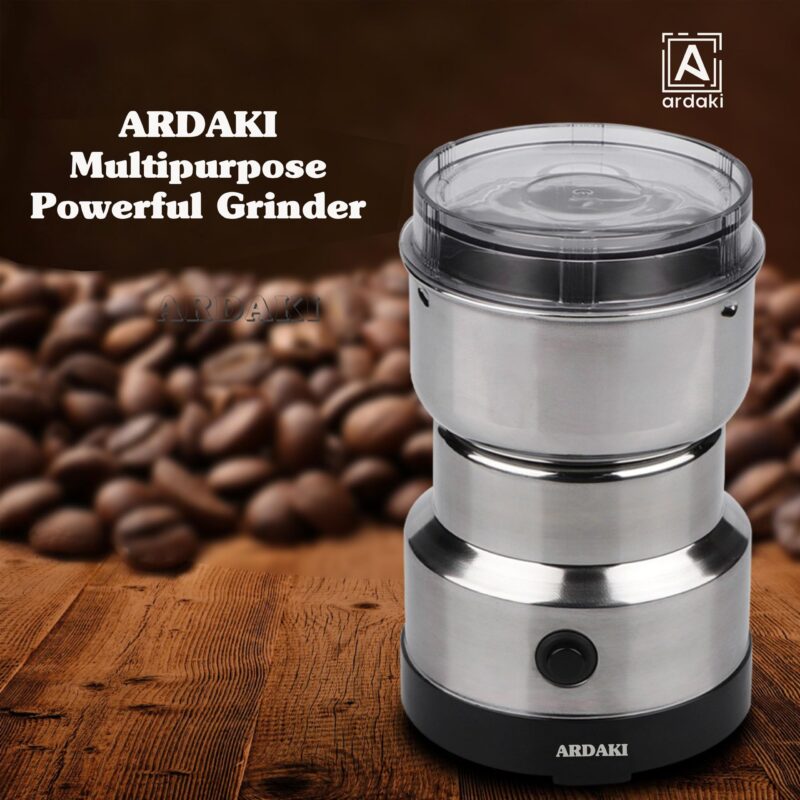 ARDAKI Grinder Machine for Kitchen Mixer Grinder Multi Functional Coffee Herbs Spices Nuts Grain Seasonings Spices Mill Powder Machine Stainless Steel Mixie for Kitchen (Mixer_Grinder_200) - Image 8
