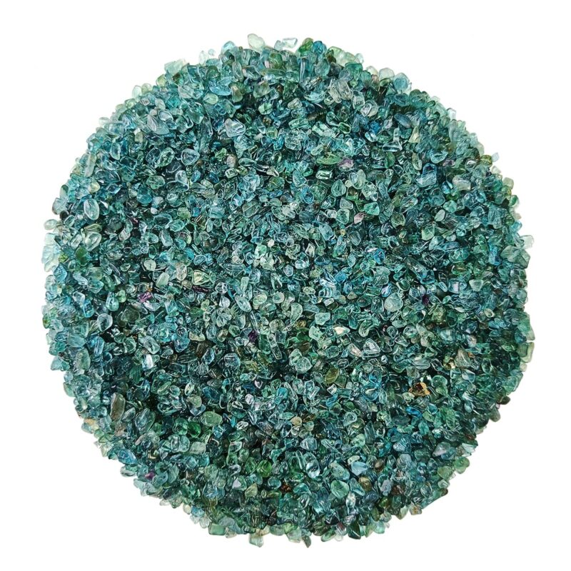 9Dzine Healing Crystal Chips for Vastu Natural Blue Apatite Stone 50 Gm Blue Apatite Crystal Stone Chips Dust Raw Rough Stone for Reiki Healing Meditation - Image 3