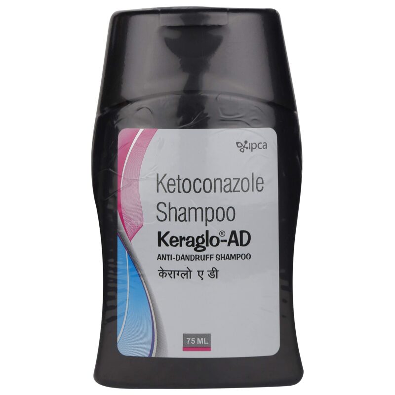 Keraglo-AD - Bottle of 75ml Anti-Dandruff Shampoo with Ketoconazole