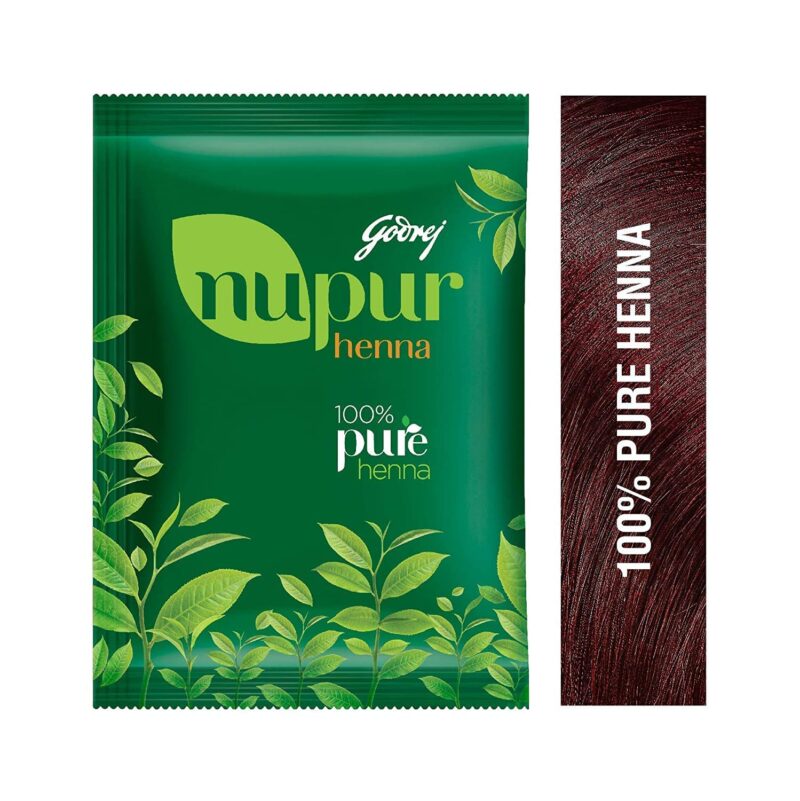 2x Godrej Locking Solutions and Systems Nupur 100% Pure Henna Powder for Hair Colour (Mehandi) | for Hair, Hands & Feet (400g each) - Pack of 2 - Image 9