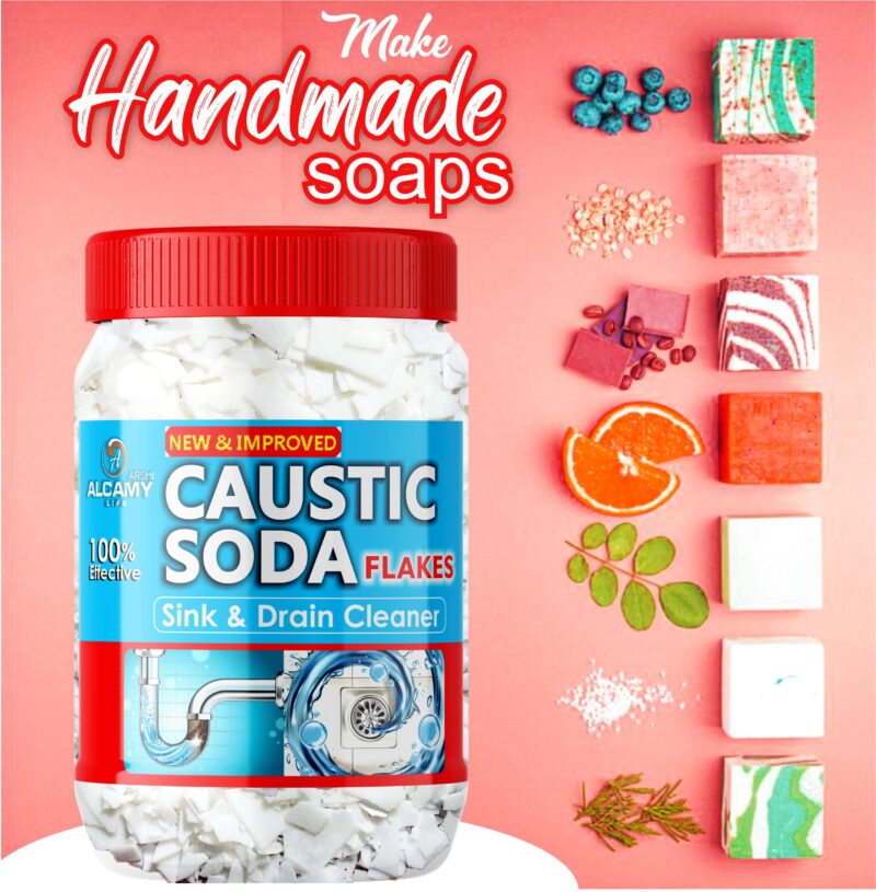AAAL Caustic Soda Flakes 900gm (SUPER JAR PACK) Chimney Cleaner, Pure & Powerful Drain Cleaner - Image 3