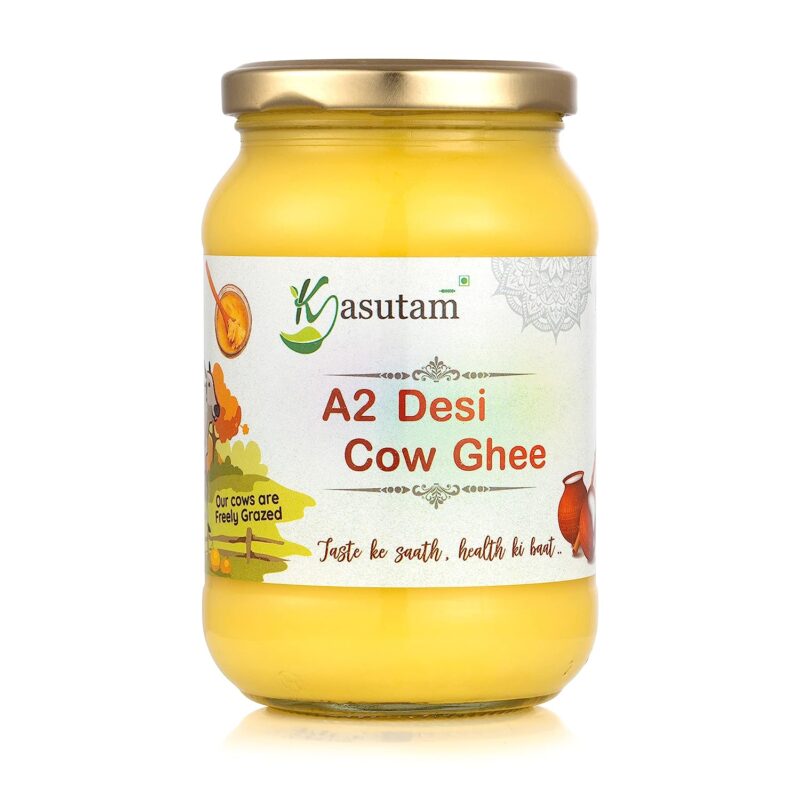 Kasutam A2 Desi Cow Bilona Ghee, Made By Traditional Vedic Bilona Method - 1L (1000ml)