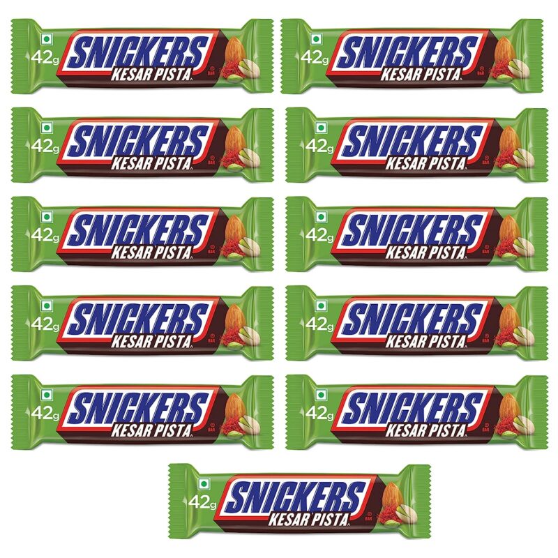 24x Snickers Kesar Pista Chocolate Bar 22g each - Pack of 22g