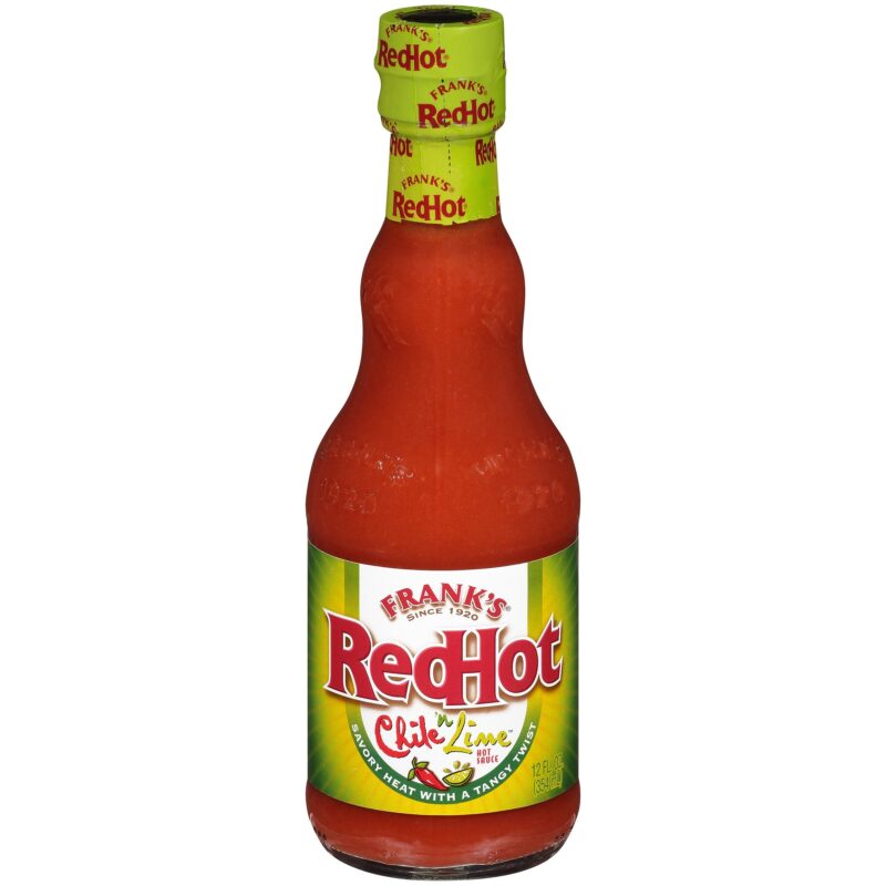 4x Frank's RedHot Chili 'n Lime Sauce, 355ml each - Pack of 4