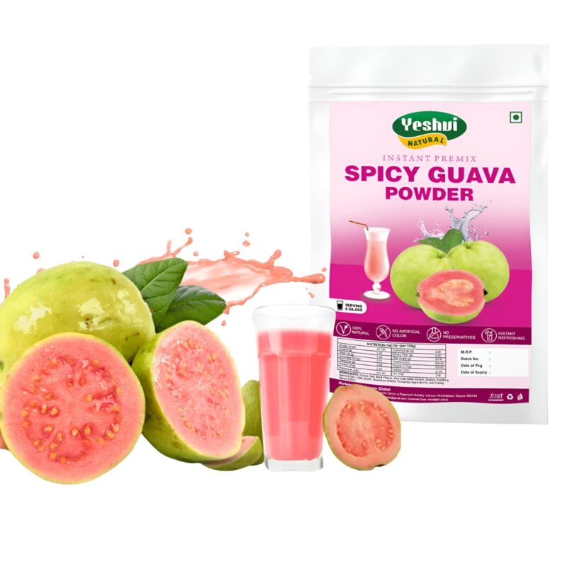 Yeshvi NATURAL Spicy Guava Powder, Instant Drink Mix Guava Powder for Juice, Cake, Jamphal for Fruit Powder make juice, 100gm - Image 3