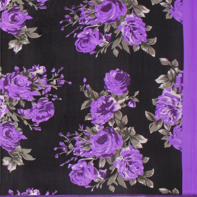 Anand Sarees Women's Georgette Saree With Blouse Piece (1152_4_Multicoloured_Free size_Purple) - Image 3