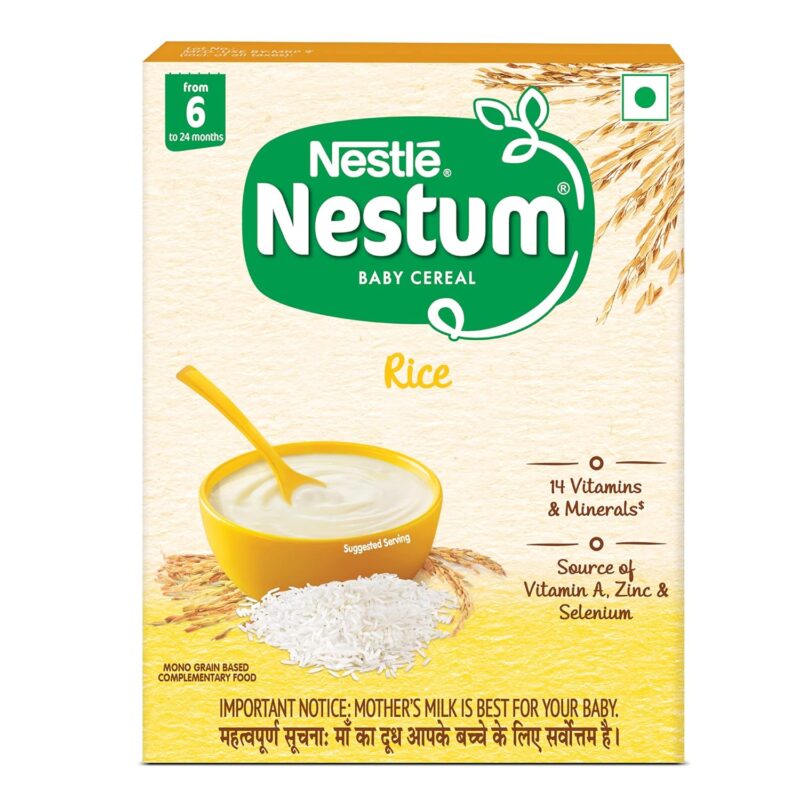 NESTUM Baby Cereal – From 6 to 12 months, Rice, 300g