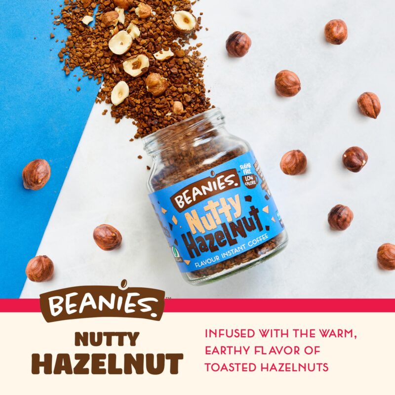 Beanies|Instant Flavoured Coffee |Nutty Hazelnut|Low Calorie, Sugar Free|50 g|Pack of 1 - Image 5
