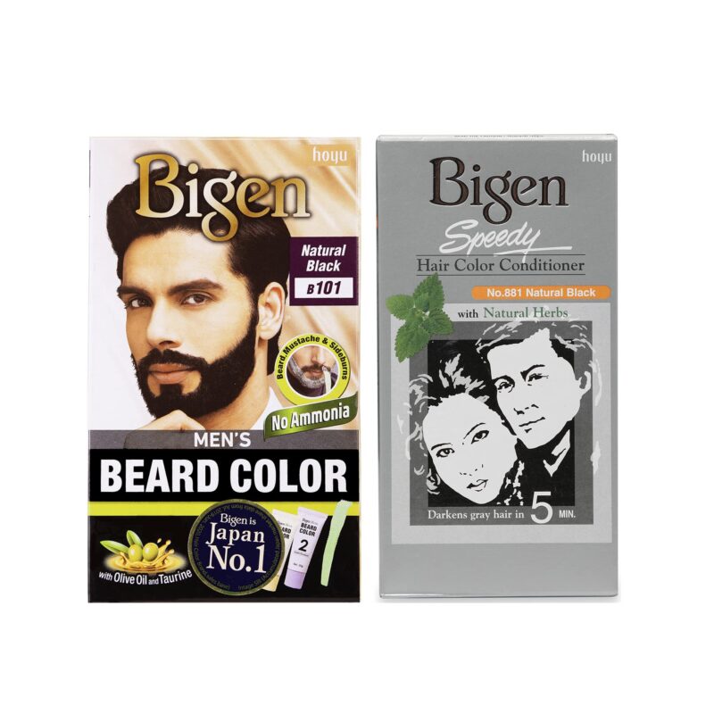 Bigen Beard Black Color 101 & Speedy Color 881 (Pack Of 2)