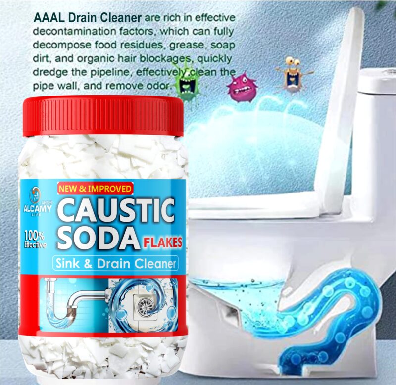 AAAL Caustic Soda Flakes 420gm | Chimney Cleaner, Pure & Powerful Drain Cleaner - Image 4